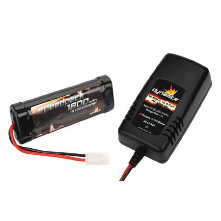 Dynamite RC 4-8C 1.2A A/C NiMH Charger/ 1800mAh Battery Combo