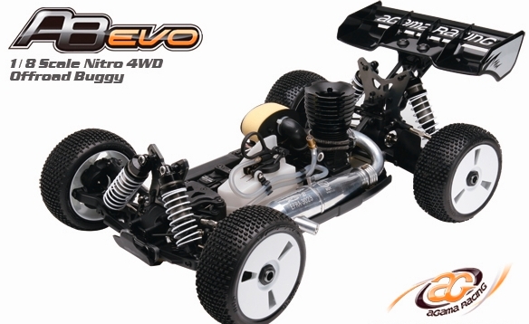 Agama Racing USA A8 Evo 1/8 4WD Nitro Off-Road Buggy Kit