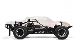 hpi, HPI 1/5 Baja 5SC, Short Course Truck, Kit SS Treatment, rcca, radio control, rc car action, photo 5, side view, 2 tires