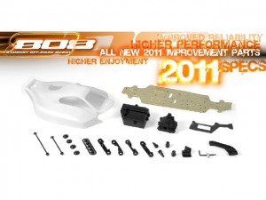 XRAY 808 1/8 Buggy 2011 Version, rcca, radio control, rc car action, higher performance, specs 2011, 2011 improvement parts, photo 3