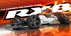 XRAY RX8 1/8 On-Road Car, rcca, radio control, rc car action, photo 3, fire, silver