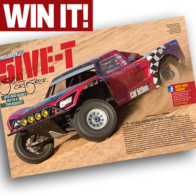 Win Our $2,200 TGN-Equipped Losi 5IVE-T!