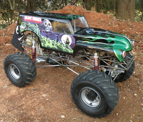 gas powered grave digger rc