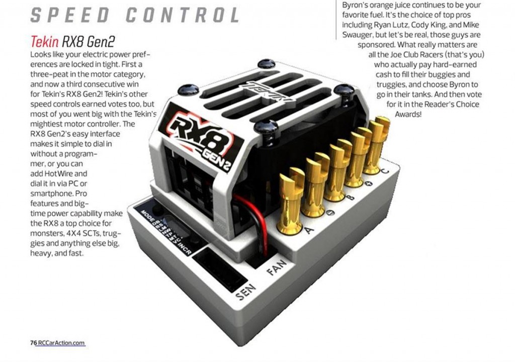 8 gen 2. 1.8 Gen2 Stage 4. Tekin Speed Control.