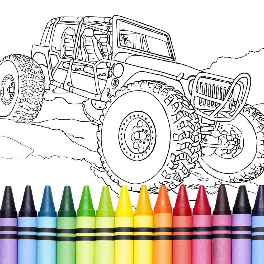 Rc Car Coloring Page - 71+ File SVG PNG DXF EPS Free
