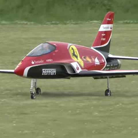 This 200mph, Turbine-Powered, Ferrari-Themed RC Jet Will Make You Love Planes [VIDEO]
