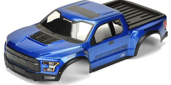 Skill 1 Model Kit Ford F 150 Raptor Blue Snap Together Painted