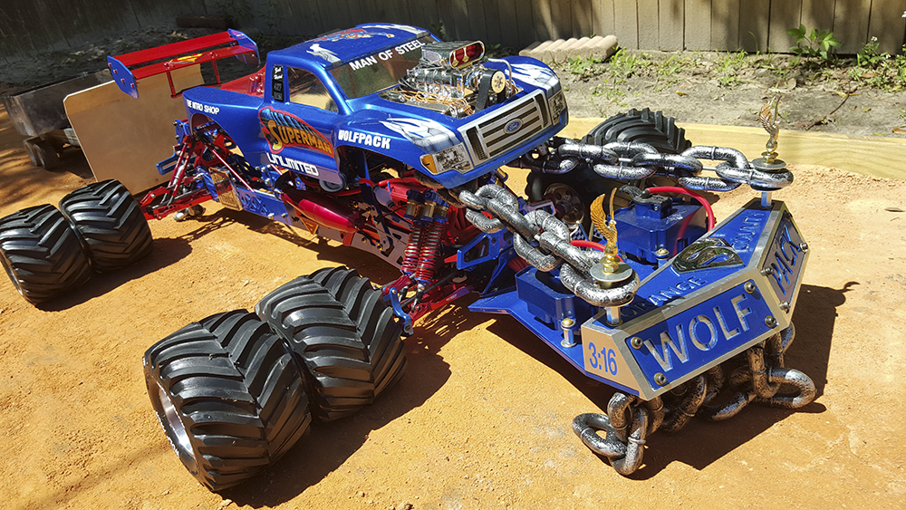 rc truck pulling chassis