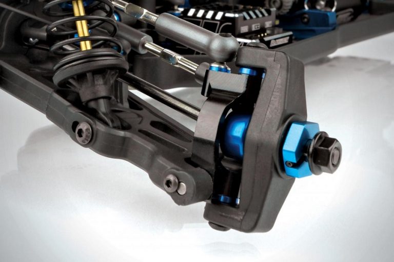 Team Associated B64 Aluminum Steering Rack & Caster Blocks - RC Car Action