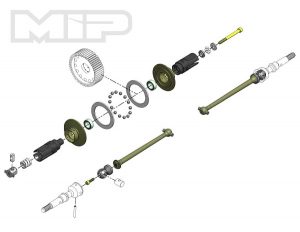 MIP Bi-Metal Super Diff 13.5 Drive Kit For The B6 (67mm) - RC Car Action