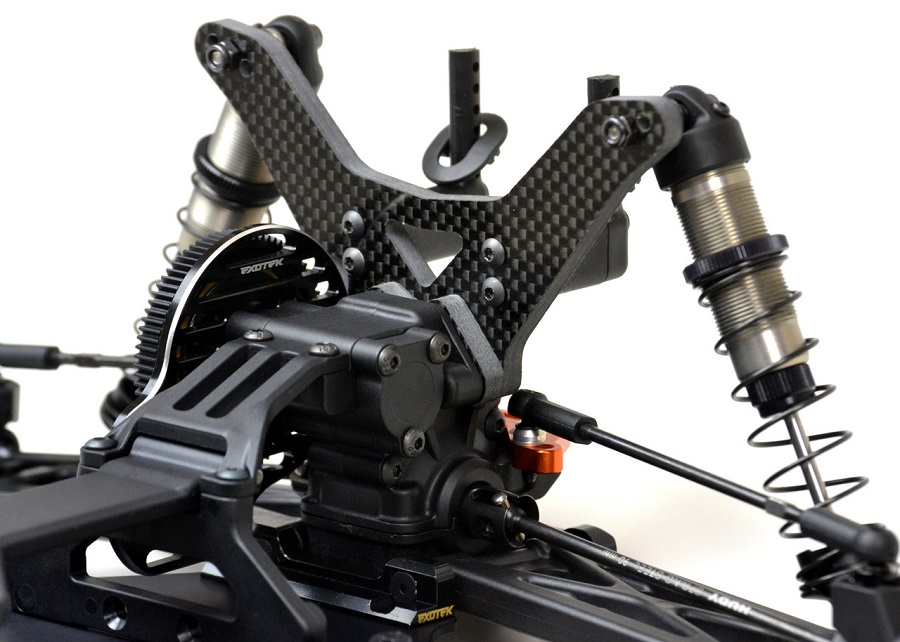 ExoTek 5mm Carbon Fiber Shock Towers For The XRAY XT2 (7)