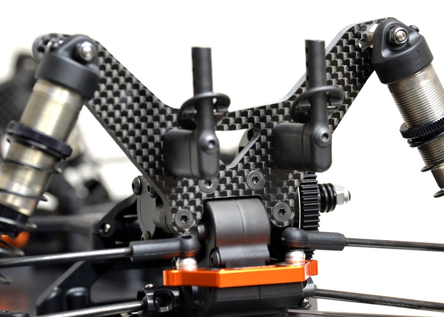 ExoTek 5mm Carbon Fiber Shock Towers For The XRAY XT2 (8)