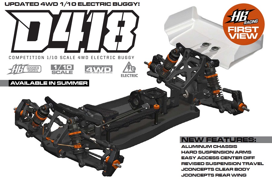 HB Racing D418 1/10 4WD Electric Buggy