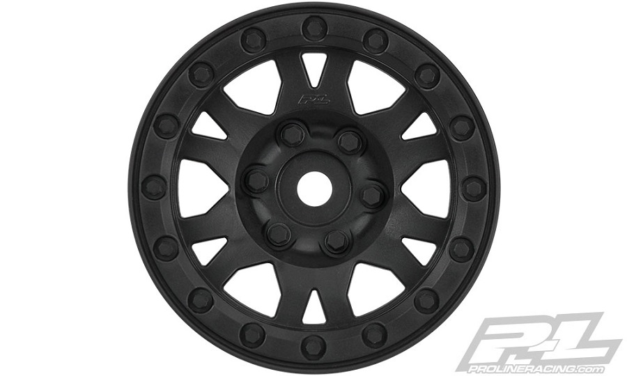 Pro-Line Impulse 1.9" Black Plastic Internal Bead-Loc Wheel