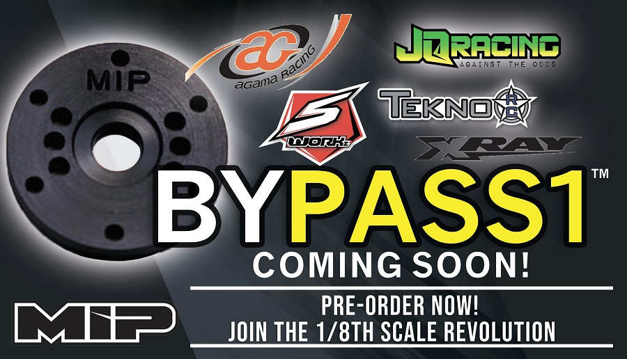 MIP Adds Bypass1 Pistons For Agama, JQ, Sworkz, Tekno & XRAY Vehicles