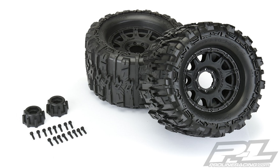 Pro-Line Mounted Trencher HP 3.8 All Terrain BELTED Truck Tires
