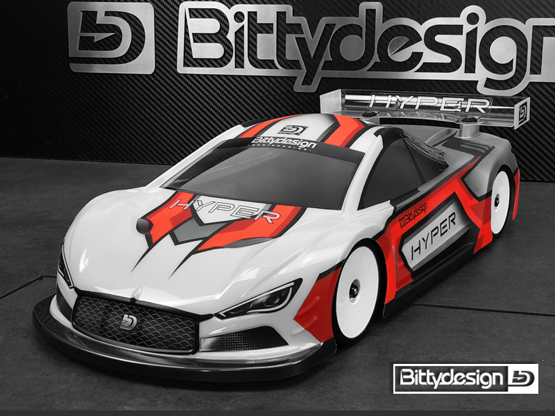 Bittydesign Hyper 1/10 Touring Car 190mm Clear Body