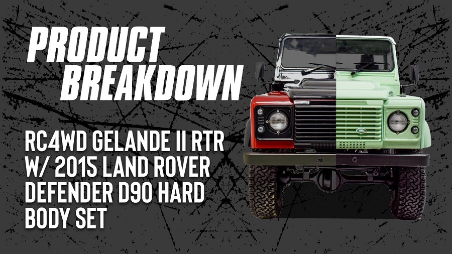 RC4WD Gelande II RTR With 2015 Land Rover Defender D90 Hard Body