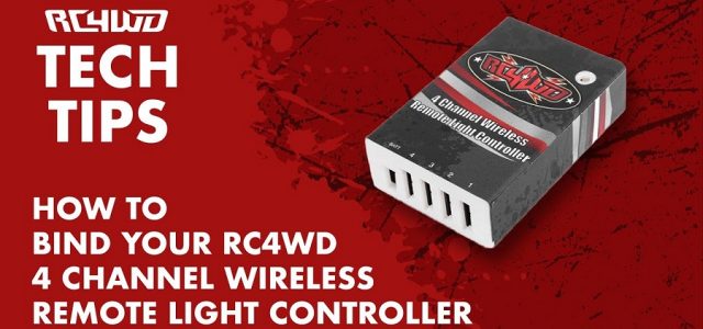 How To Bind Your RC4WD 4 Channel Wireless Remote Light Controller [VIDEO]