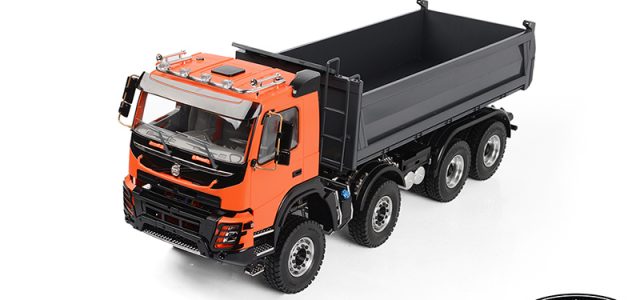 RC4WD 1/14 8×8 Armageddon Hydraulic Dump Truck (FMX) (Orange and Grey)