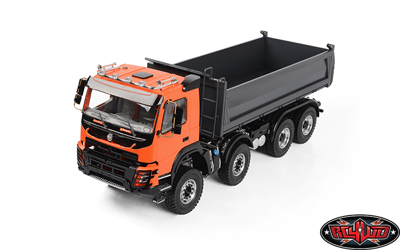 114 8x8 Armageddon Hydraulic Dump Truck (FMX) (Orange and Grey)