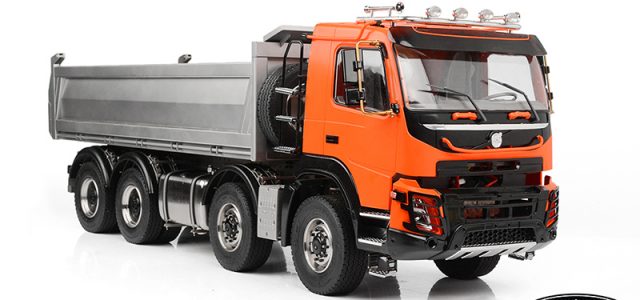 RC4WD 1/14 8×8 Armageddon Hydraulic Dump Truck (FMX) (Orange and Silver)