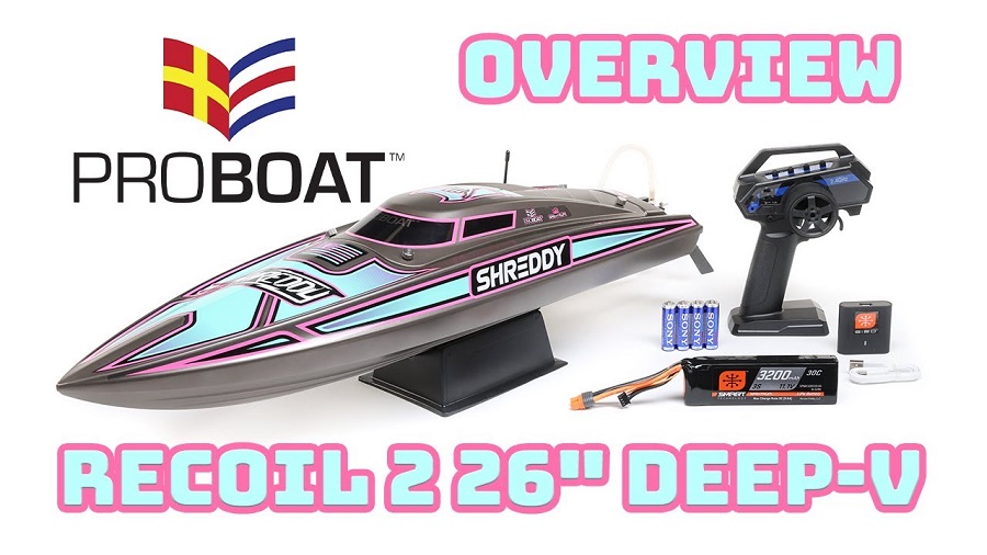 Overview Pro Boat Recoil 2 26 Self-Righting Brushless Deep-V RTR