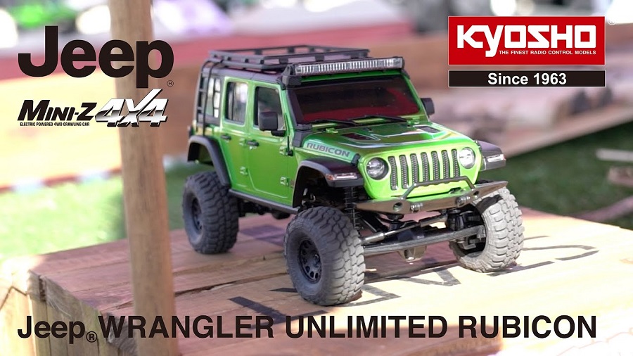 Kyosho Mini-Z 4x4 Jeep Wrangler Unlimited Rubicon With Accessory