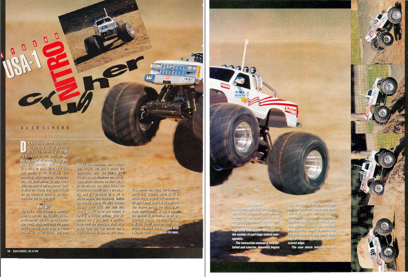 #TBT Kyosho USA-1 Nitro Crusher Monster Truck Covered In March 1992 Issue