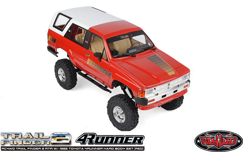 RC4WD Trail Finder 2 RTR Now A Red 1985 Toyota 4Runner Hard Body